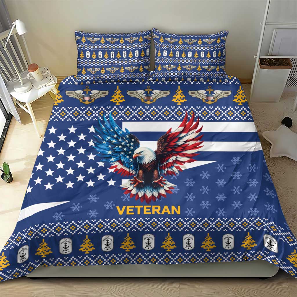 US Navy 250th Anniversary Veteran Bedding Set - Wonder Print Shop