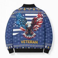US Navy 250th Anniversary Veteran Bomber Puffer Jacket - Wonder Print Shop
