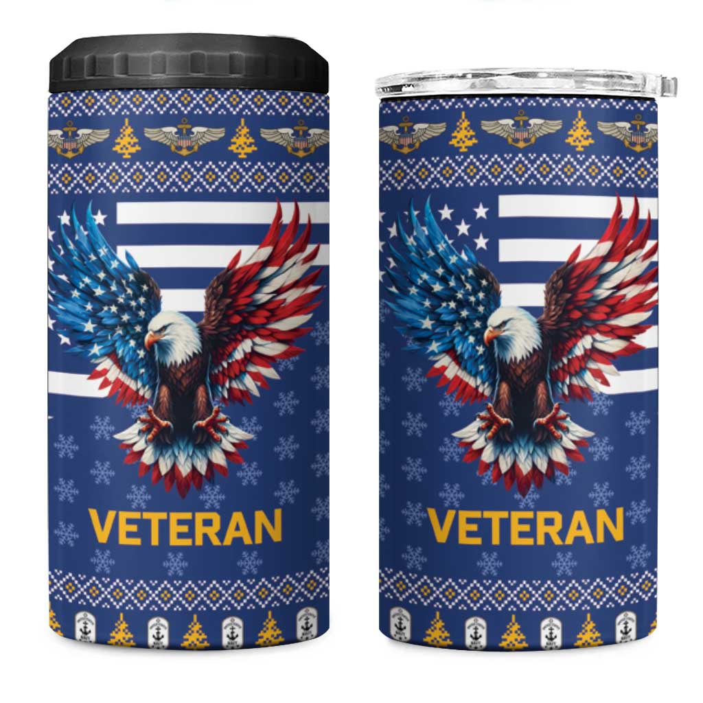 US Navy 250th Anniversary Veteran 4 in 1 Can Cooler Tumbler - Wonder Print Shop