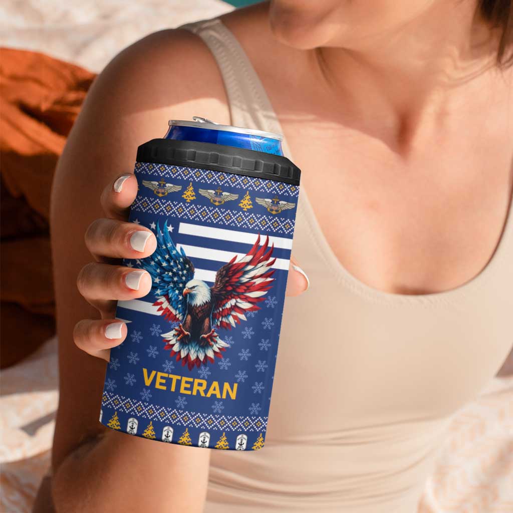 US Navy 250th Anniversary Veteran 4 in 1 Can Cooler Tumbler - Wonder Print Shop
