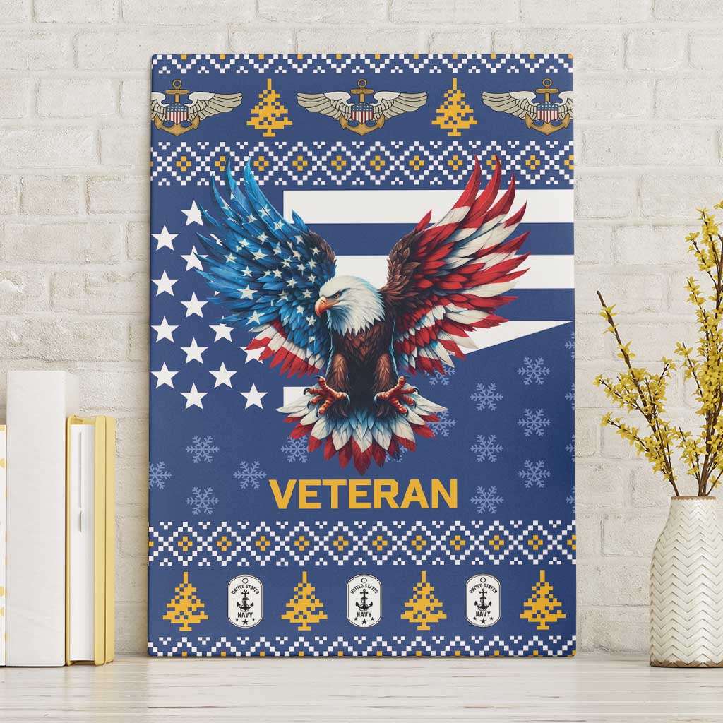 US Navy 250th Anniversary Veteran Canvas Wall Art - Wonder Print Shop