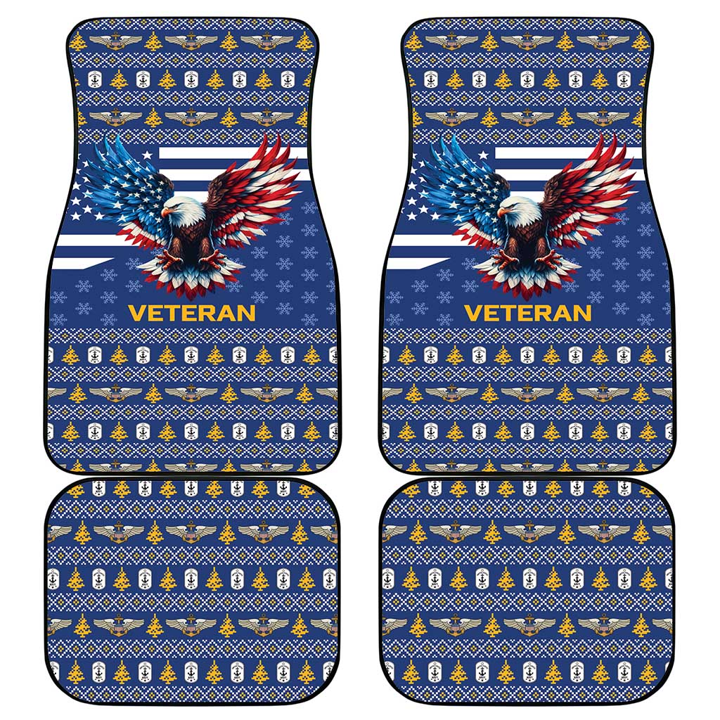 US Navy 250th Anniversary Veteran Car Mats - Wonder Print Shop