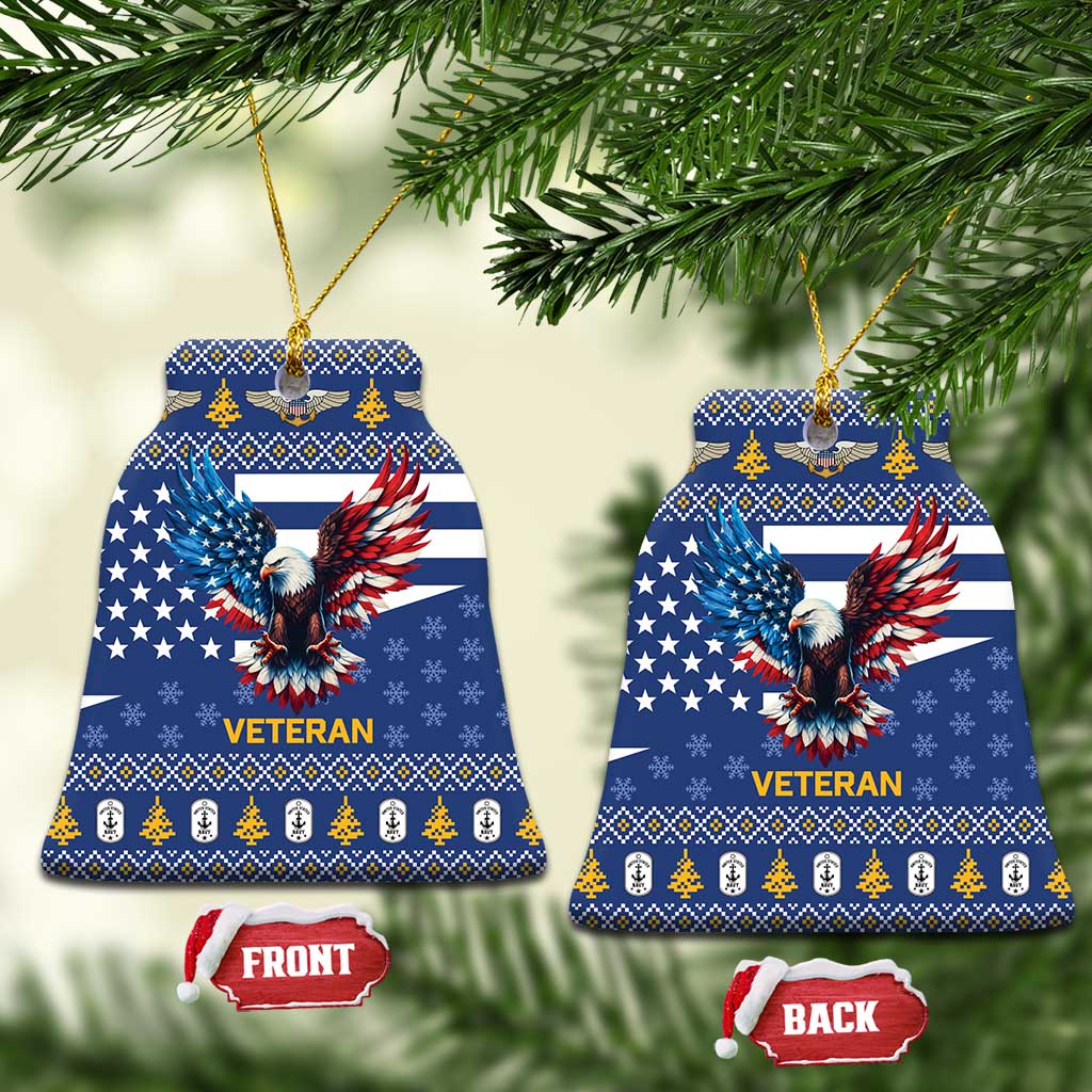 US Navy 250th Anniversary Veteran Ceramic Ornament - Wonder Print Shop