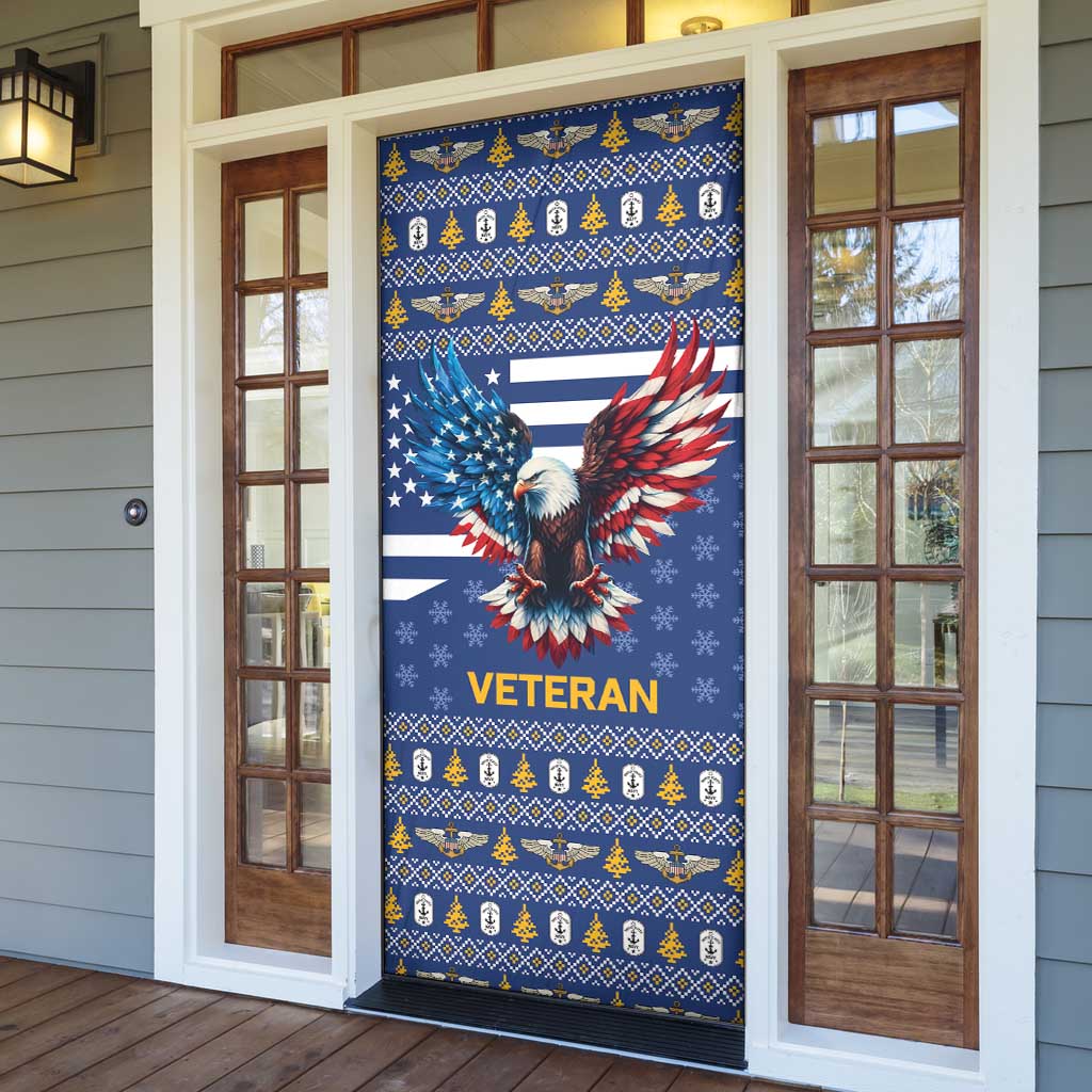 US Navy 250th Anniversary Veteran Door Cover - Wonder Print Shop