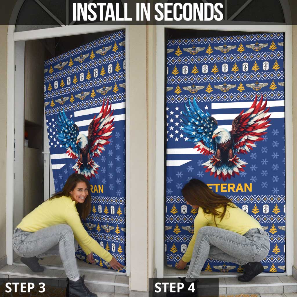 US Navy 250th Anniversary Veteran Door Cover - Wonder Print Shop