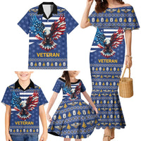 US Navy 250th Anniversary Veteran Family Matching Mermaid Dress and Hawaiian Shirt - Wonder Print Shop
