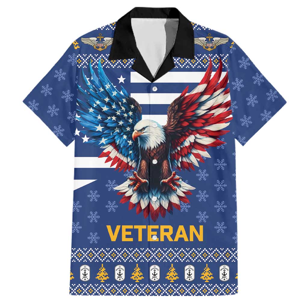 US Navy 250th Anniversary Veteran Family Matching Off Shoulder Short Dress and Hawaiian Shirt - Wonder Print Shop