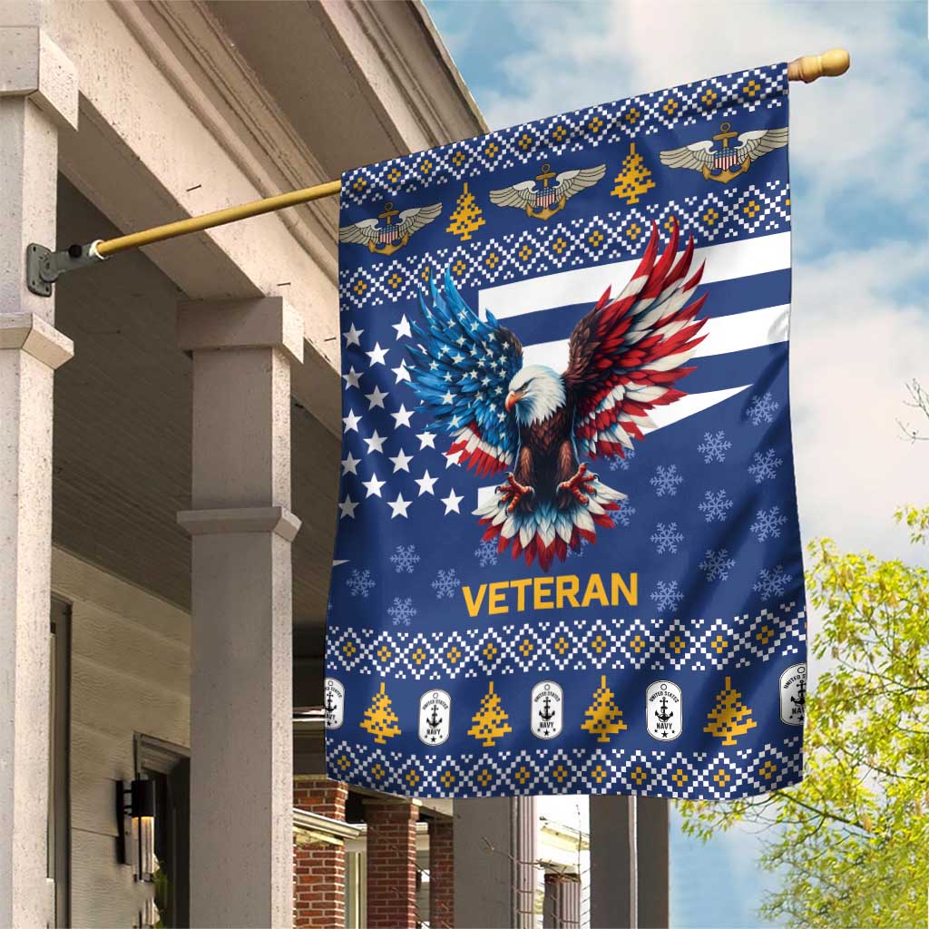 US Navy 250th Anniversary Veteran Garden Flag - Wonder Print Shop