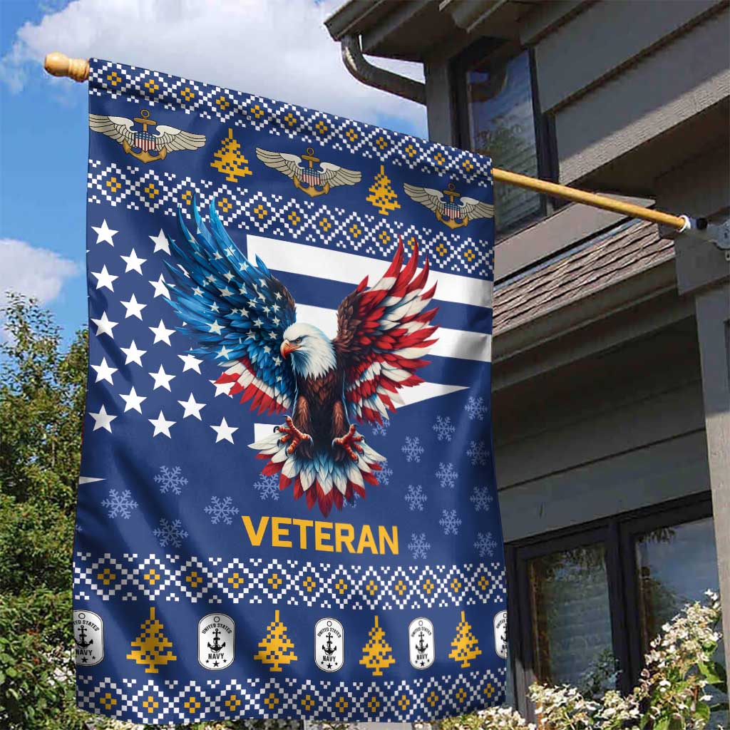 US Navy 250th Anniversary Veteran Garden Flag - Wonder Print Shop