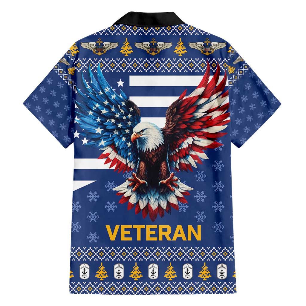 US Navy 250th Anniversary Veteran Hawaiian Shirt - Wonder Print Shop