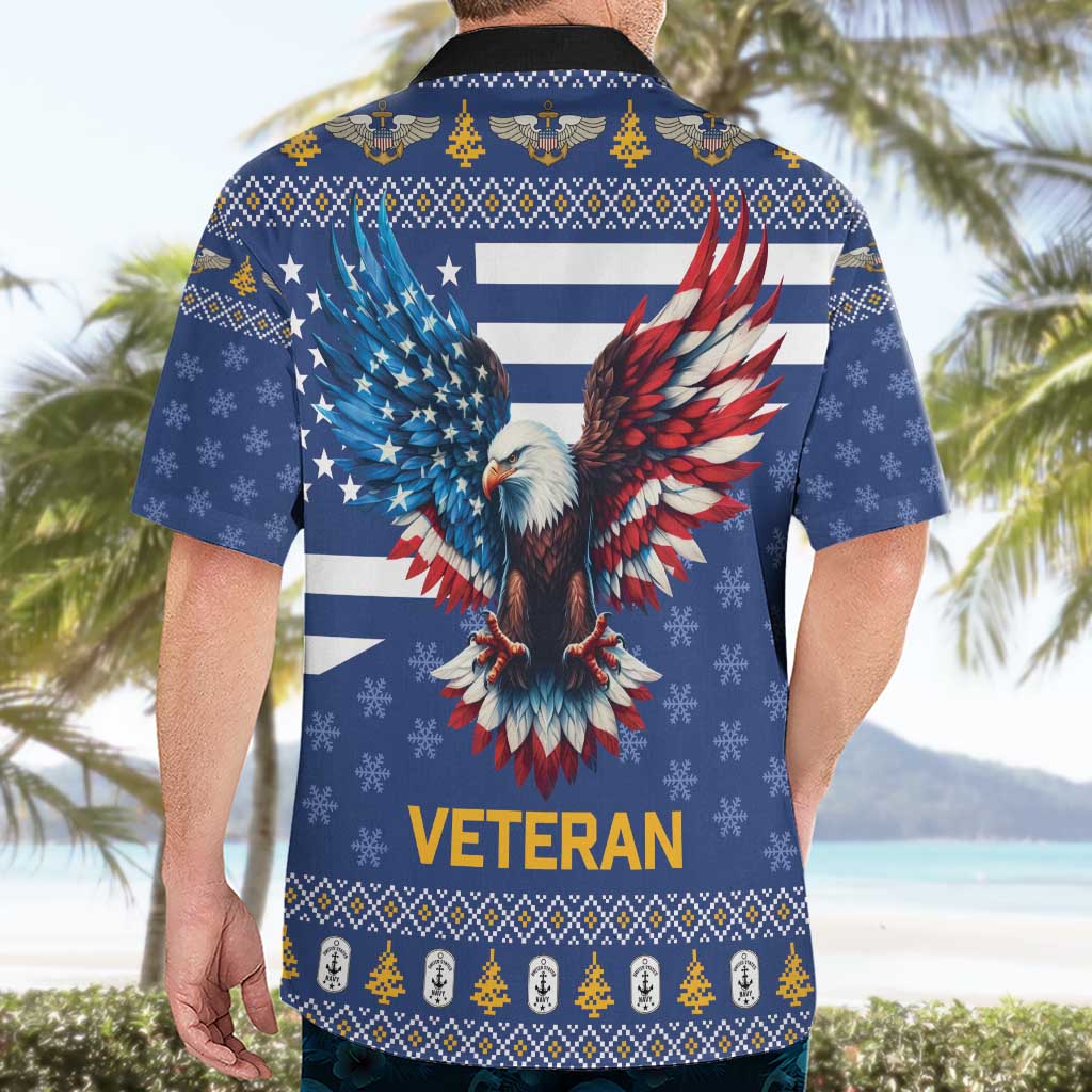 US Navy 250th Anniversary Veteran Hawaiian Shirt - Wonder Print Shop