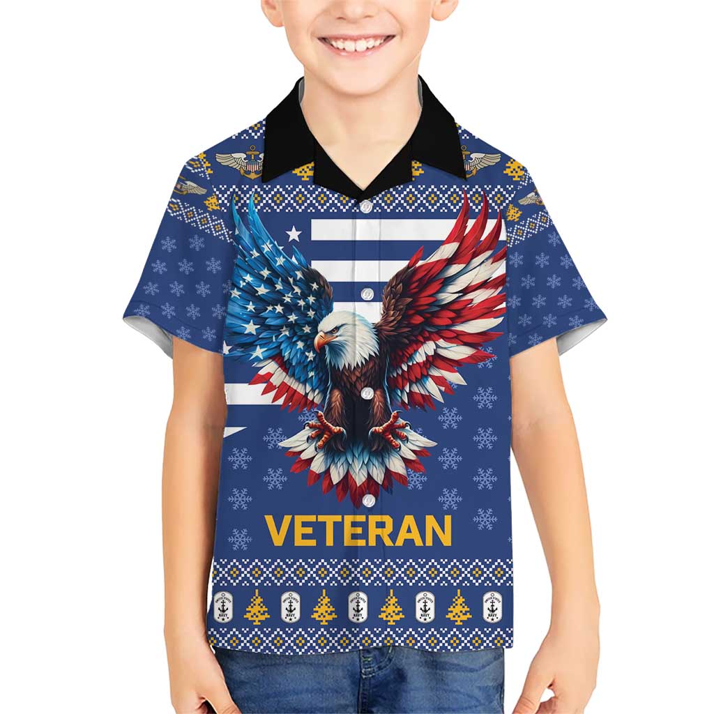 US Navy 250th Anniversary Veteran Hawaiian Shirt - Wonder Print Shop