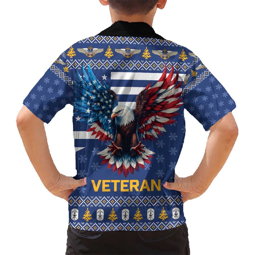 US Navy 250th Anniversary Veteran Hawaiian Shirt - Wonder Print Shop