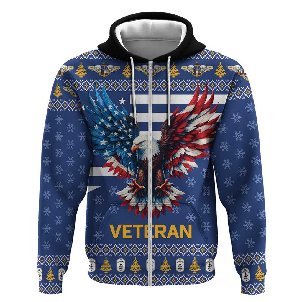 US Navy 250th Anniversary Veteran Hoodie - Wonder Print Shop