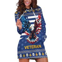 US Navy 250th Anniversary Veteran Hoodie Dress - Wonder Print Shop