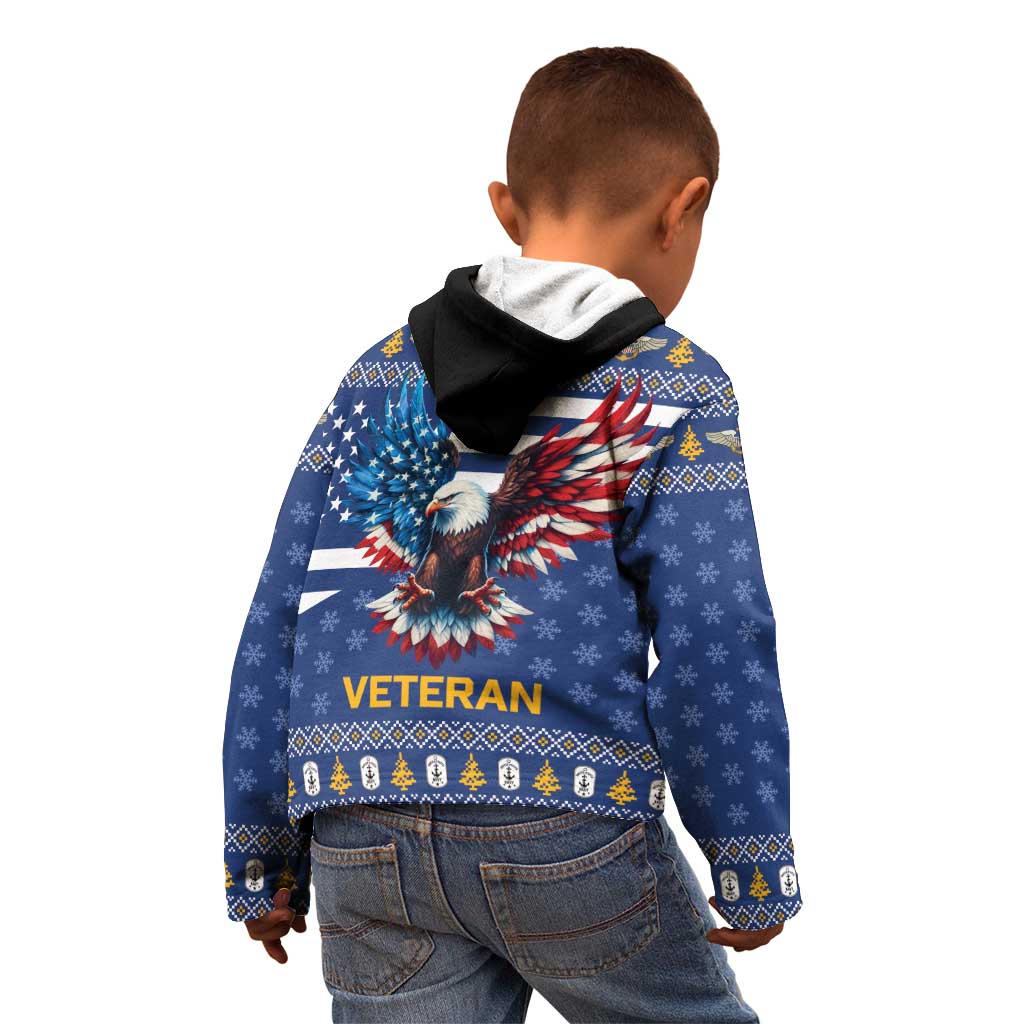 US Navy 250th Anniversary Veteran Kid Hoodie - Wonder Print Shop