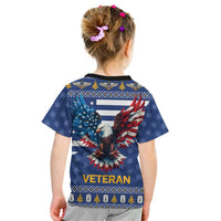 US Navy 250th Anniversary Veteran Kid T Shirt - Wonder Print Shop