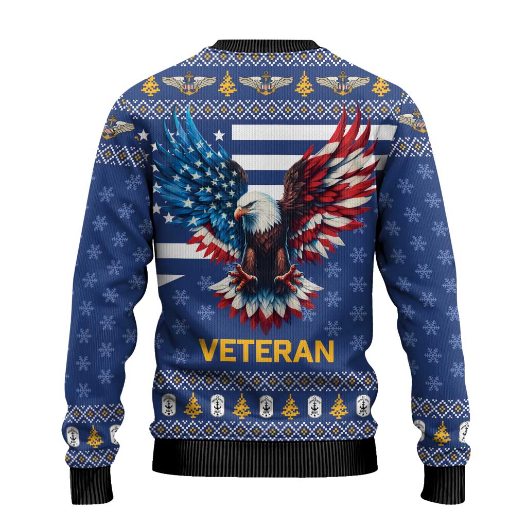 US Navy 250th Anniversary Veteran Ugly Christmas Sweater - Wonder Print Shop