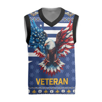US Navy 250th Anniversary Veteran Christmas Knitted V-Neck Vest - Wonder Print Shop