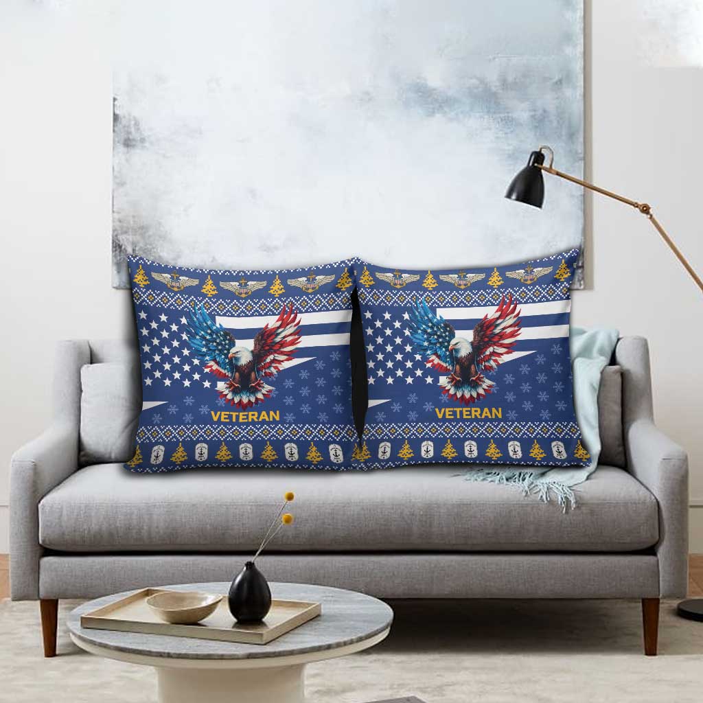 US Navy 250th Anniversary Veteran Pillow Cover - Wonder Print Shop