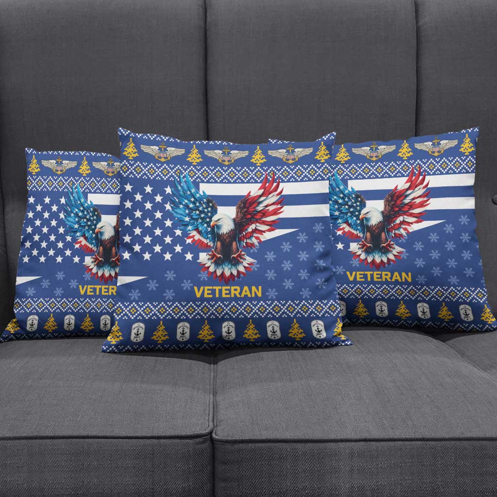 US Navy 250th Anniversary Veteran Pillow Cover - Wonder Print Shop