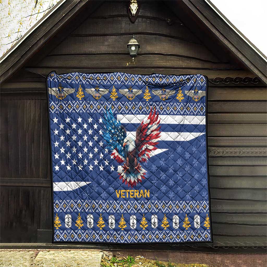 US Navy 250th Anniversary Veteran Quilt - Wonder Print Shop