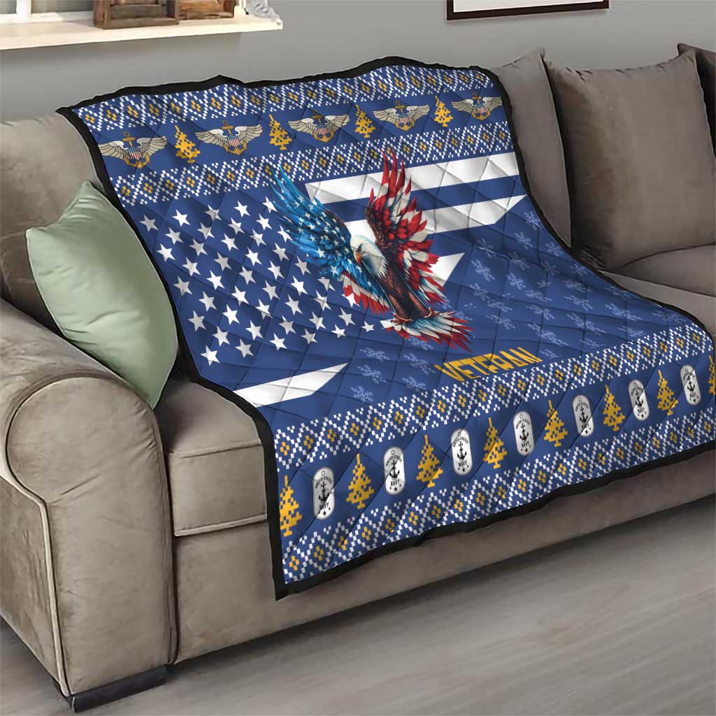 US Navy 250th Anniversary Veteran Quilt - Wonder Print Shop