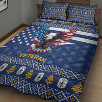 US Navy 250th Anniversary Veteran Quilt Bed Set - Wonder Print Shop