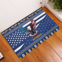 US Navy 250th Anniversary Veteran Rubber Doormat - Wonder Print Shop