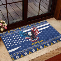 US Navy 250th Anniversary Veteran Rubber Doormat - Wonder Print Shop