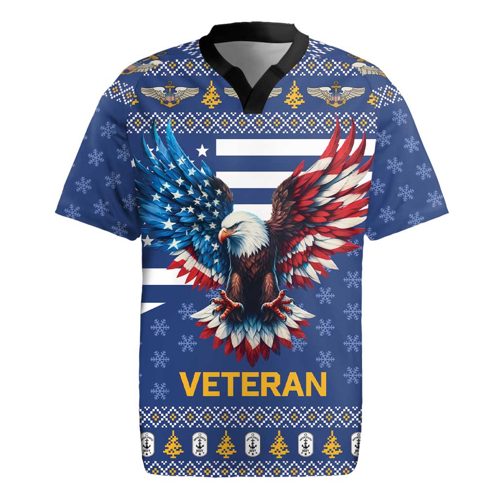 US Navy 250th Anniversary Veteran Rugby Jersey - Wonder Print Shop