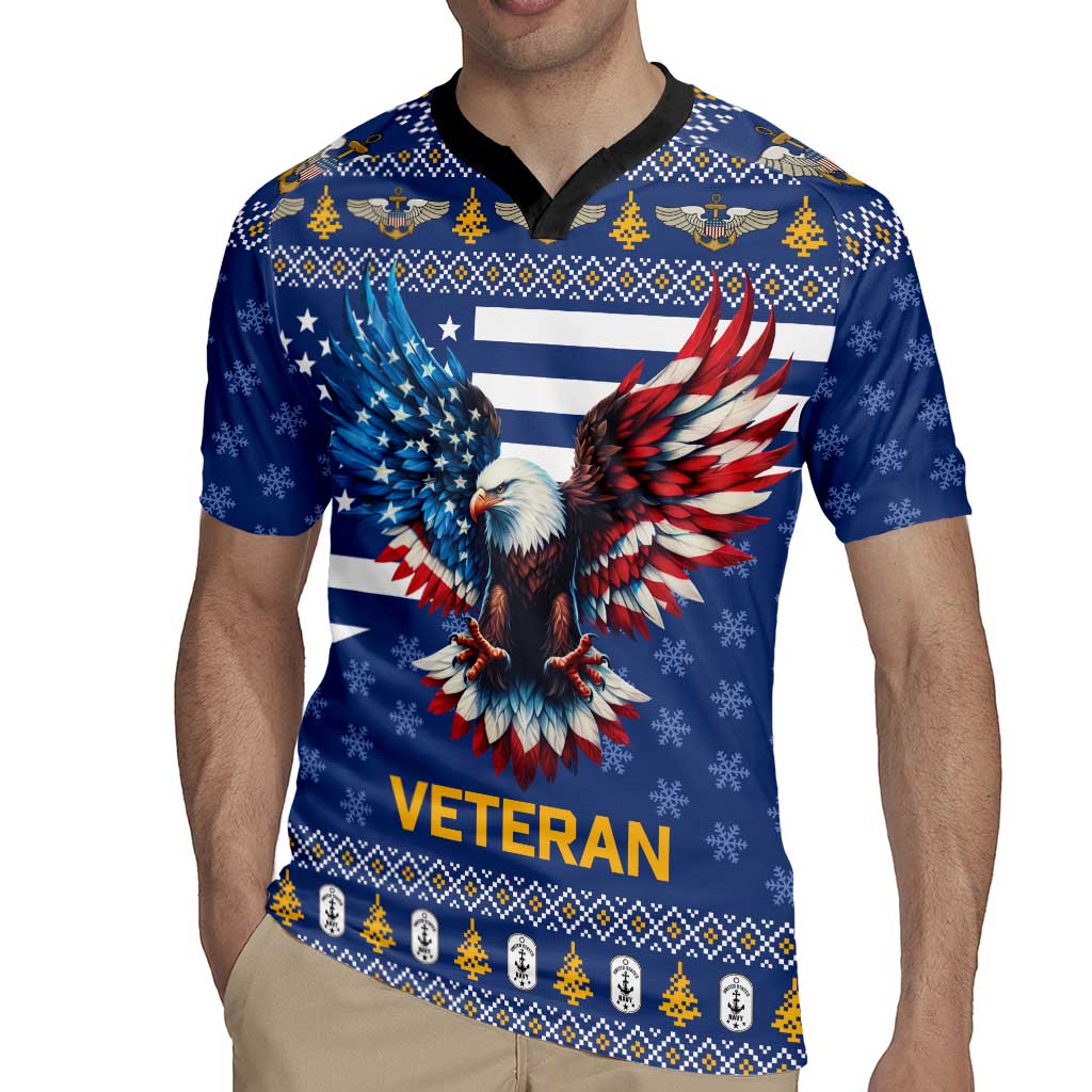 US Navy 250th Anniversary Veteran Rugby Jersey - Wonder Print Shop