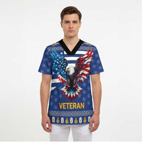 US Navy 250th Anniversary Veteran Scrub Top - Wonder Print Shop