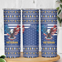 US Navy 250th Anniversary Veteran Skinny Tumbler - Wonder Print Shop