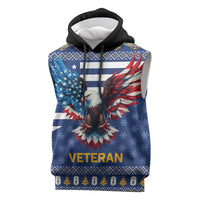 US Navy 250th Anniversary Veteran Sleeveless Hoodie - Wonder Print Shop