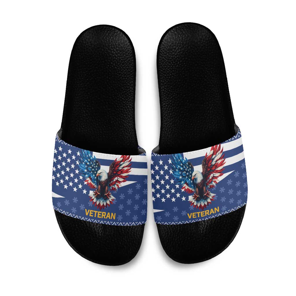 US Navy 250th Anniversary Veteran Slide Sandals - Wonder Print Shop