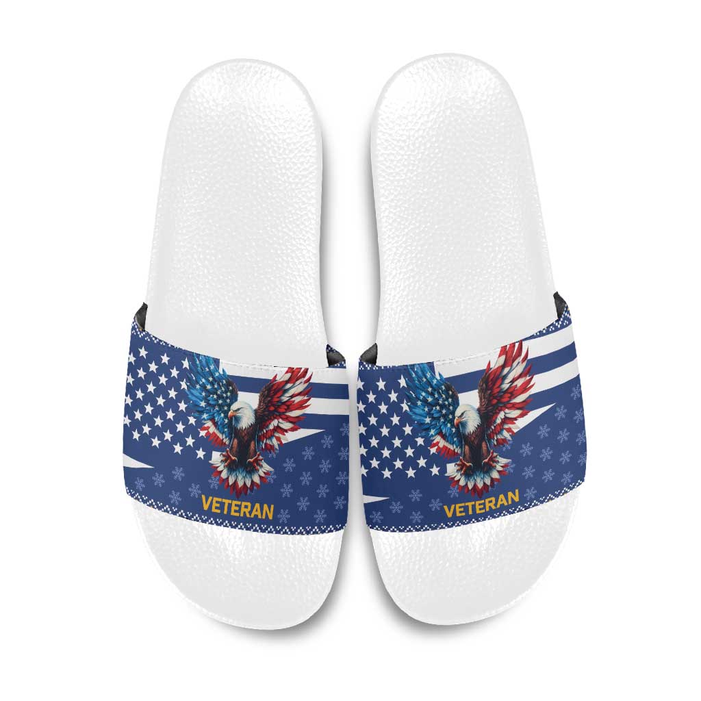 US Navy 250th Anniversary Veteran Slide Sandals - Wonder Print Shop