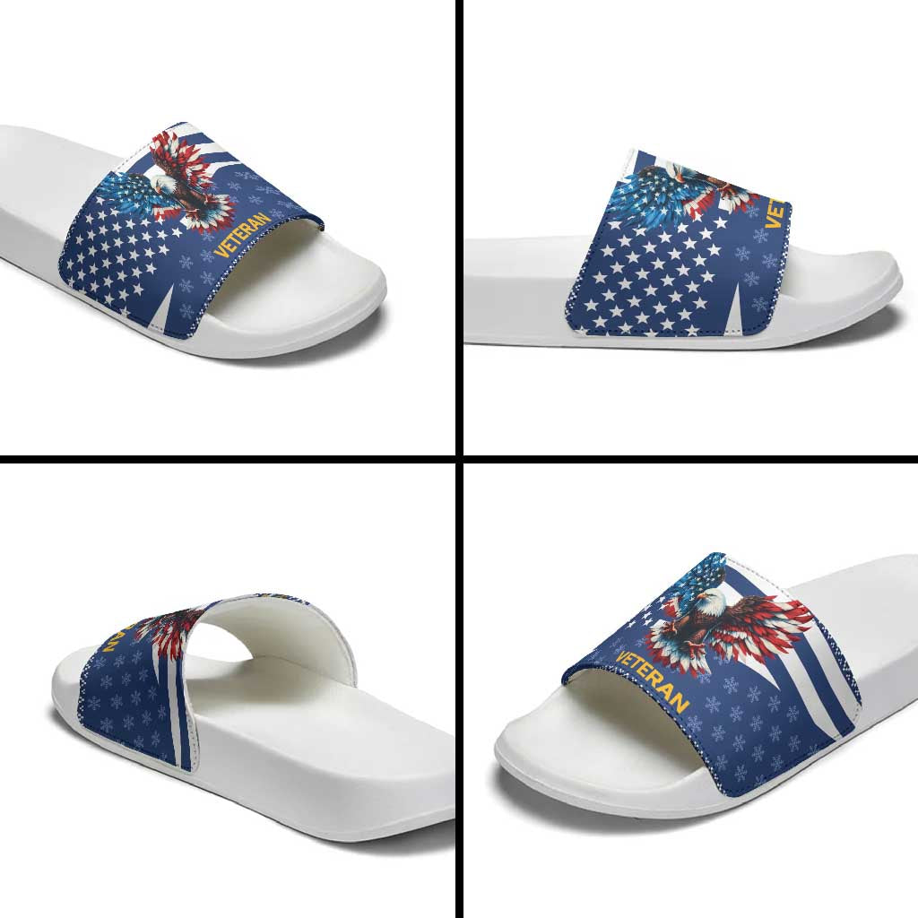 US Navy 250th Anniversary Veteran Slide Sandals - Wonder Print Shop