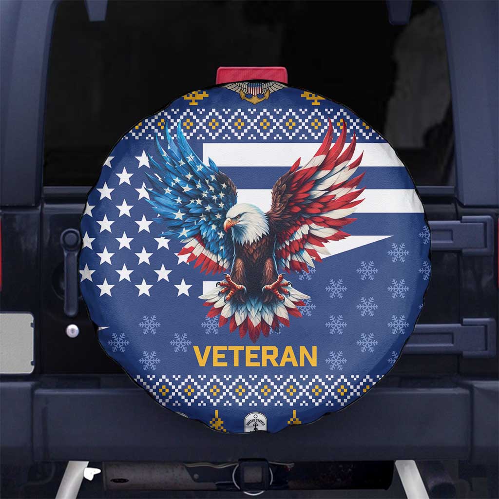 US Navy 250th Anniversary Veteran Spare Tire Cover - Wonder Print Shop