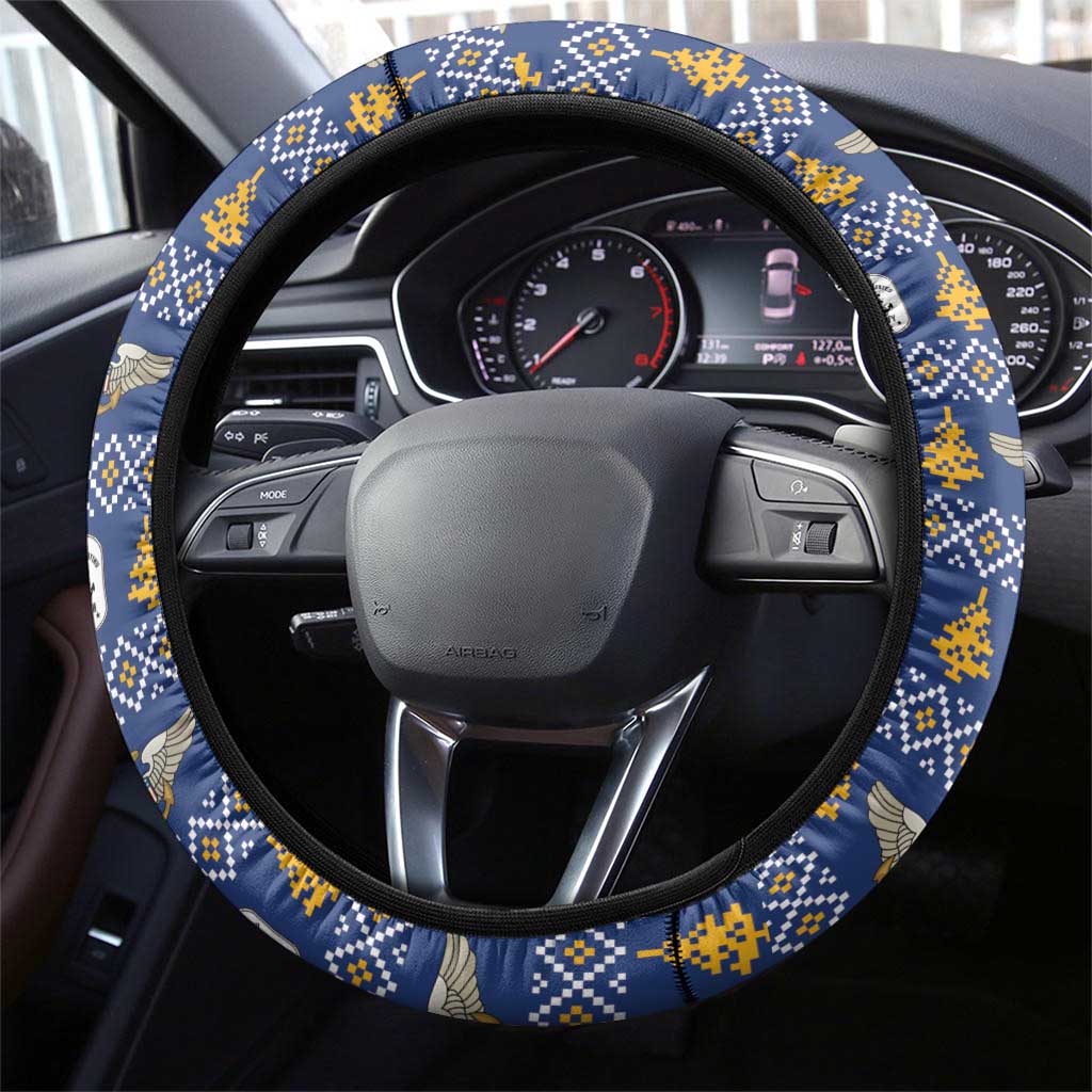 US Navy 250th Anniversary Veteran Steering Wheel Cover - Wonder Print Shop
