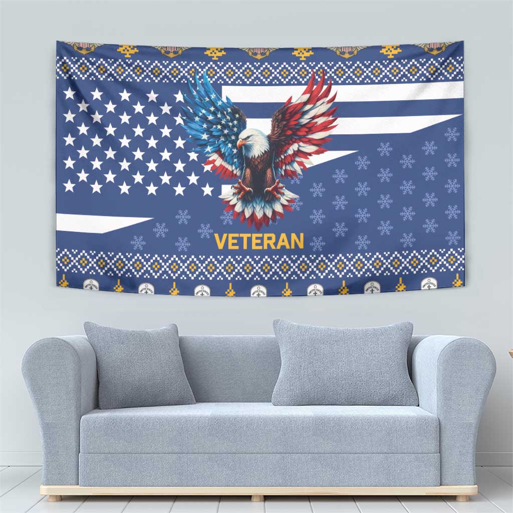 US Navy 250th Anniversary Veteran Tapestry - Wonder Print Shop