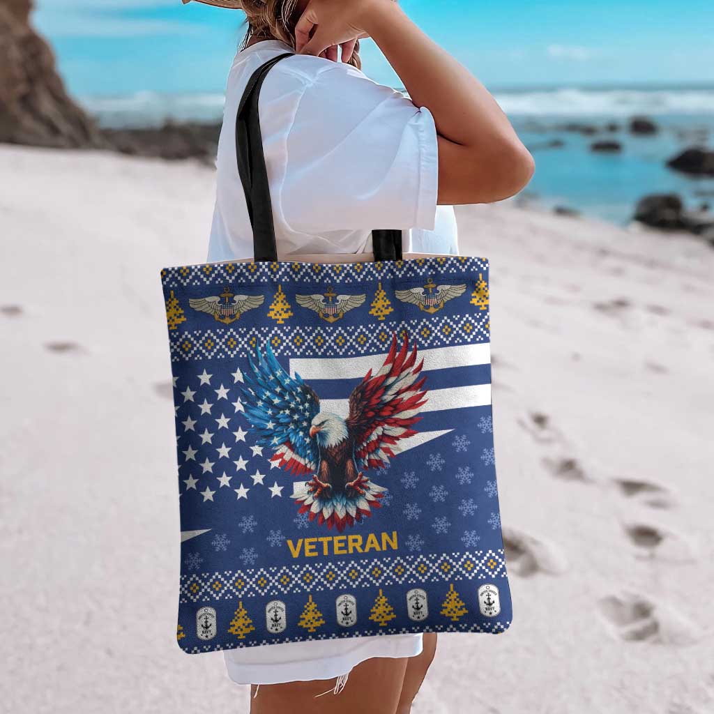 US Navy 250th Anniversary Veteran Tote Bag - Wonder Print Shop