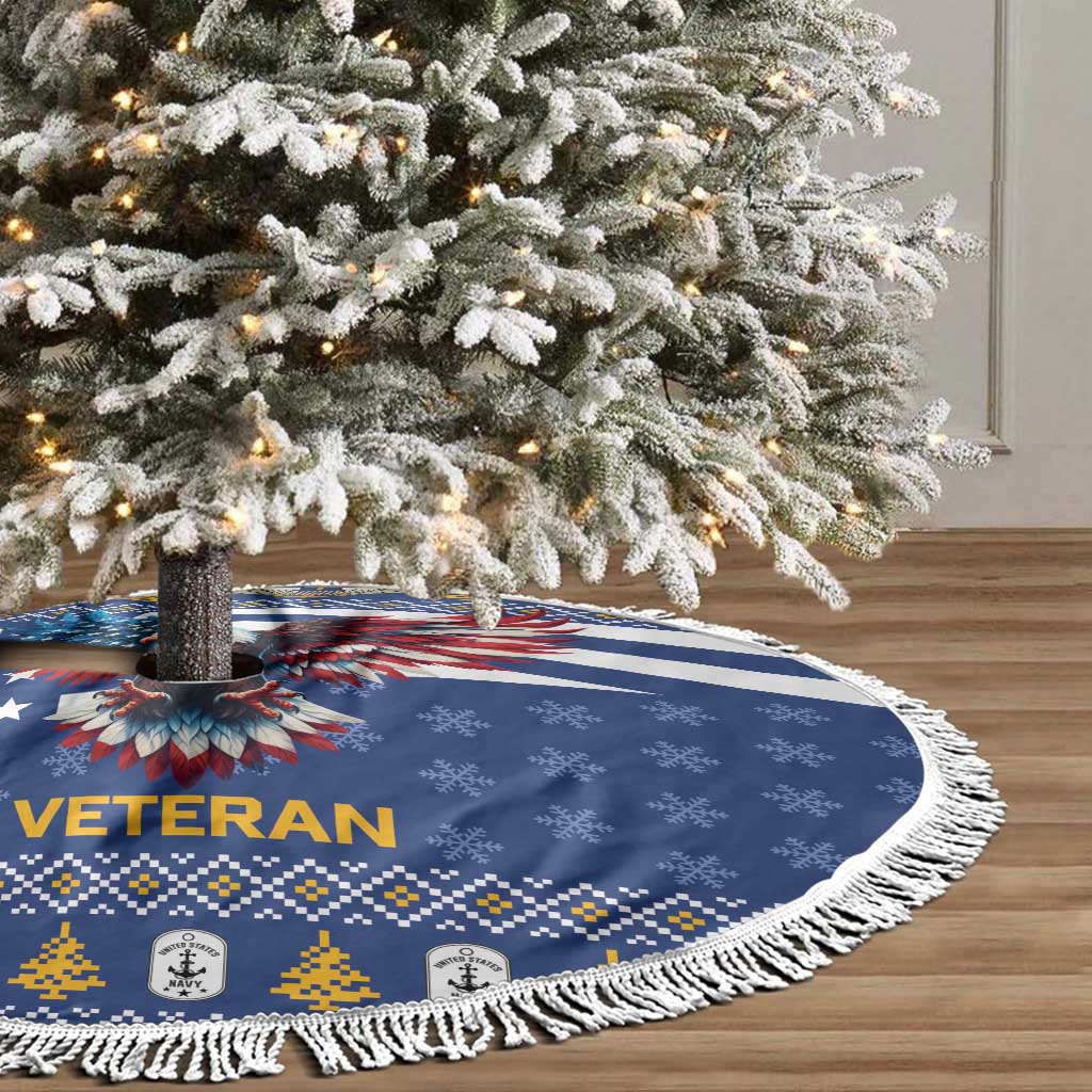 US Navy 250th Anniversary Veteran Tree Skirt - Wonder Print Shop