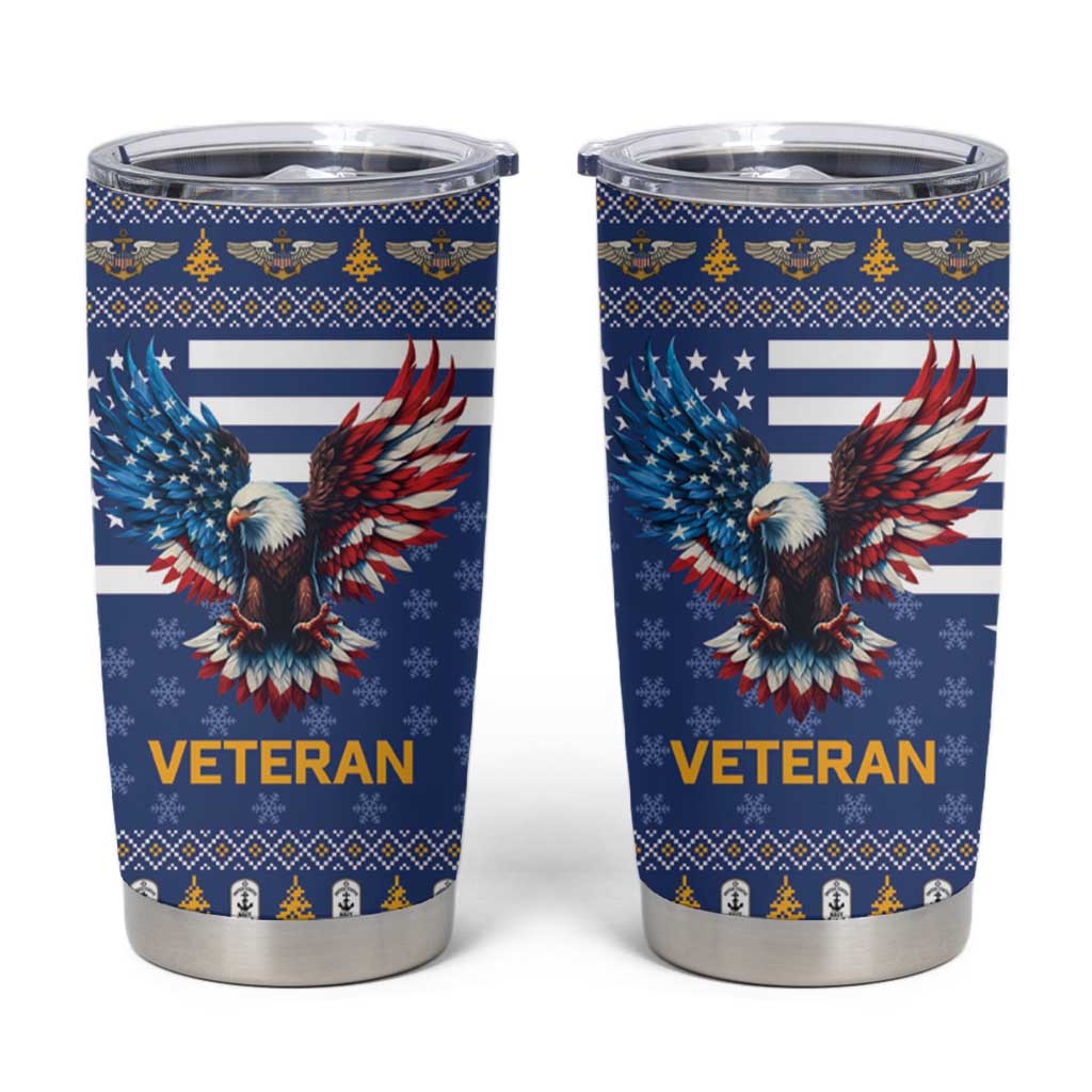 US Navy 250th Anniversary Veteran Tumbler Cup - Wonder Print Shop