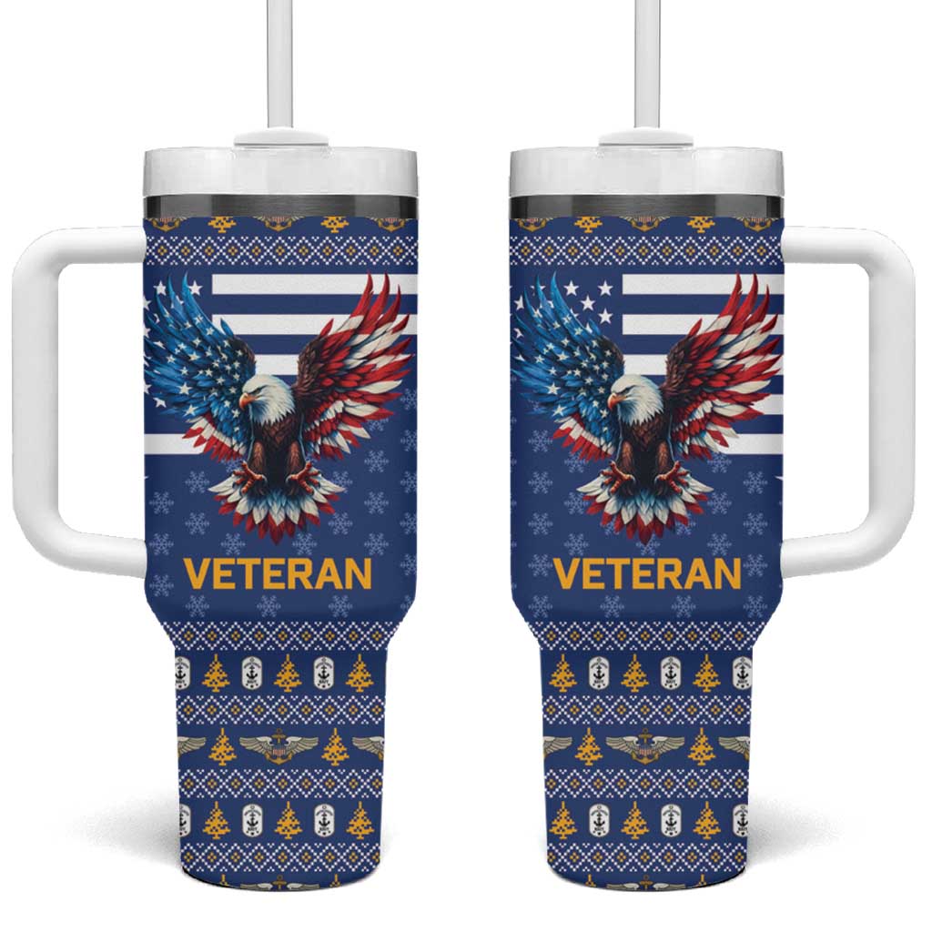 US Navy 250th Anniversary Veteran Tumbler With Handle - Wonder Print Shop