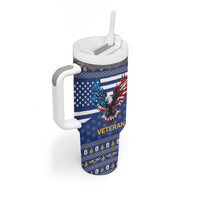 US Navy 250th Anniversary Veteran Tumbler With Handle - Wonder Print Shop