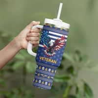 US Navy 250th Anniversary Veteran Tumbler With Handle - Wonder Print Shop