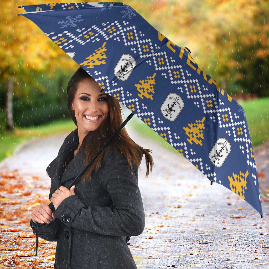 US Navy 250th Anniversary Veteran Umbrella - Wonder Print Shop