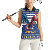 US Navy 250th Anniversary Veteran Women Sleeveless Polo Shirt - Wonder Print Shop