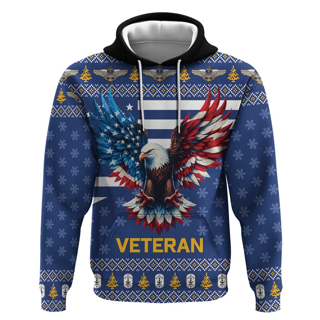 US Navy 250th Anniversary Veteran Zip Hoodie - Wonder Print Shop